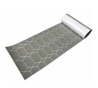 LXLAEOANG 2400 * 550 * 5mm Self-adhesive Faux Boat Decking Sheet | Hexagon Cut Mats EVA Foam Flooring Pad Accessories