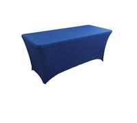 LXLAEOANG 4FT/5FT/6FT/8FT Stretch Table Cover Meeting Wedding Banquet Rectangular Tablecloth for Office Business, Dinner(Color 12,6FT (181x75x75cm))