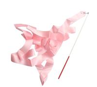 LXLAEOANG 4M Children's Gym Dance Ribbon Rhythmic Girl Art Gymnastics Ballet Streamer Twirling Rod Rainbow Stick Sports Training for Artistic Dancing(Color 13)