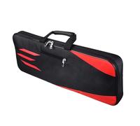 LXLAEOANG Archery Takedown Recurve Bow Case Carrier Multi Pockets Storage Bag for Recurve Bow Accessories(Red)