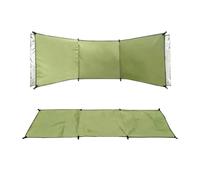 LXLAEOANG Beach Windbreak Outdoor Privacy Screen Windproof Wall Beach Cam Tent Curtain BBQ Stove Wihield Portable Travel Gear Square(Type b beige 450 * 140cm (trapezoid))