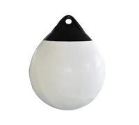 LXLAEOANG Heavy Duty PVC Boat Fenders Ball Round Anchor Buoy Dock Bumper Ball Inflatable Protection Marine Mooring Buoy White for Yachts Sailboats