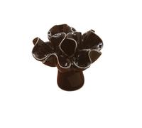 LXLAEOANG Modern and Simple Pastoral Bookcase Wardrobe Cupboard Drawer Shoe Cabinet Door Celosia Single Hole Ceramic Handle(Black)