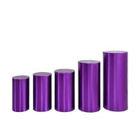 LXLAEOANG Plinth Stand Cover Cylindrical Dessert Bucket Set Table Party Decoration Props Three Piece Cylinder Pedestal Covers(Color 9,All size 5pcs)