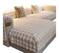 LXLAEOANG Plush Sofa Covers Suitable for Two-seater and Three-seater Sofas Winter Sofa Seat Cunsion(White,70x90cm)