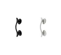 LXLAEOANG Suction Cup Door Handle Sliding Window Fridge Door Drawer Cupboard Pulls Safety Bath Shower Glass Door Non-Slip Grip Handles for Glass Doors(Black White)