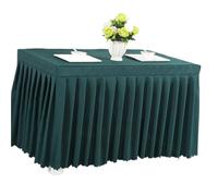 LXLAEOANG Table Skirt Meeting Room Tablecloth Rectangular Cover for Banquet Wedding Party Event Decor for Office Business, Dinner(Color 13,140x40x75cm)