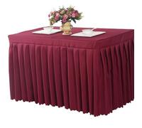 LXLAEOANG Table Skirt Meeting Room Tablecloth Rectangular Cover for Banquet Wedding Party Event Decor for Office Business, Dinner(Color 7,100x50x75cm)