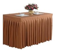 LXLAEOANG Table Skirt Meeting Room Tablecloth Rectangular Cover for Banquet Wedding Party Event Decor for Office Business, Dinner(Color 20,120x45x75cm)