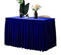 LXLAEOANG Thickened Conference Tablecloth Banquet Wedding with Large Skirt Table Cover Hotel Decoration Dustproof for Office Business, Dinner(Color 5,180x40xH75cm)