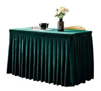 LXLAEOANG Thickened Conference Tablecloth Banquet Wedding with Large Skirt Table Cover Hotel Decoration Dustproof for Office Business, Dinner(Color 2,120x45xH75cm)