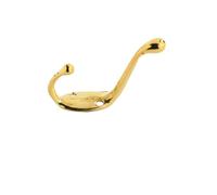LXLAEOANG Wall Hooks 1pcs Hooks Bronze Retro Cast Iron Old Style Industrial Vintage Rustic Coat Easy Install with Screw Holes(407-golden)