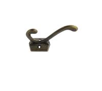 LXLAEOANG Wall Hooks 1pcs Hooks Bronze Retro Cast Iron Old Style Industrial Vintage Rustic Coat Easy Install with Screw Holes(376-bronze)