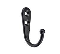 LXLAEOANG Wall Hooks 20/15/10/5PCS Double Hole Coat Hook 44 * 30mm Zinc Alloy Vintage Bronze Wall Robe Hat Holder Key Hanger with Screws(02,10PCS)