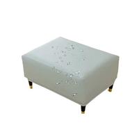 LXLAEOANG Wedding Aisle Runner Waterproof Elastic PU Stretch Ottoman Cover Rectangle Folding Storage Stool Furniture Protector Soft Slipcover For Living Room(Light brown,M Long70-75cm)
