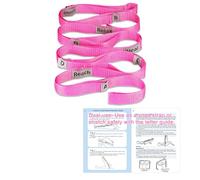 LXLOVESM Stretching Strap,Non-Elastic Yoga Straps Stretch Band with Letters & Remarks10 Loops for Physical Therapy,Exercise, Pilates, Dance,Gymnastics