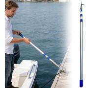 LXLZYXSF Aluminum Adjustable Boat Hook Docking Tools, Pack of 1/2/3/4 Telescoping Pole for Pulling Mooring Rescuing Pushing Boating, Extendable Pickup Hooks(2 Pieces,400cm/13.1ft L)