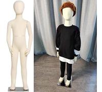 LXLZYXSF Child Dress Form Full Body Mannequin Torso, School Safety Education Dummy Props, Sewing Manikin for Online Clothing Sales Display, with Detachable Arms & Head (Size : 7 Years-112cm/44inch H)