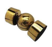 LXLZYXSF Universal Direction Connector/Adapter for Round Handrails, Metal Stainless Steel(Gold)
