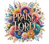 Lxmsja Paris the Lord Diamond Art Hanging Kits for Adults, Diamond Art Suncatchers Easter, 5D Special Shape Diamond Painting Pendant Window Ornament Gifts for Home Wall Garden Decor