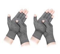 LXMY 2 Pairs Arthritis Gloves,Compression Gloves,Providing Warmth and Compression to Promote Healing,Fingerless Design,Relieve Pain from Rheumatoid Arthritis and Carpal Tunnel(M)