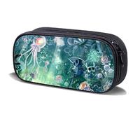 LXMYSHAO Hollow Knights Silksongs Pencil Case | Silksongs Colourful Poster Canvas Pencil Pouch | Waterproof Multi-Layer Anime Stationery Bag (Multicolor-B)