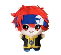 LXMYSHAO SK8Anime Chibi Characters Plush Doll | 12 CM Chibi Figure Plush Toys | SK8Anime Cosplay Accessories Cute Backpack Chain (Red)