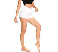 LXNMGO Women's 2"/7" High Waist Yoga Shorts Tummy Control Workout Running Biker Volleyball Shorts for Women with Side Pockets - - S