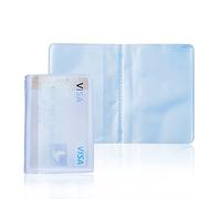 Lxnoap Plastic Wallet Insert Credit Card Holder Transparent, Transparent, (10 page 20 slots, 2 Pack), Minimalist