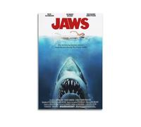 LXODGHE Jaws Classic Retro 80s Movie Poster Poster Decorative Painting Canvas Wall Posters And Art Picture Print Modern Family Bedroom Decor Posters 16x24inch(40x60cm)
