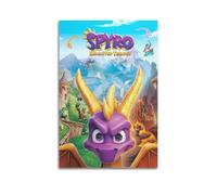 LXODGHE Video Game Spyro Reignited Trilogy Poster1 Poster Decorative Painting Canvas Wall Posters And Art Picture Print Modern Family Bedroom Decor Posters 12x18inch(30x45cm)