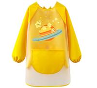 LXOrdora Kids Art Apron Waterproof Smock Long Sleeved Planet L