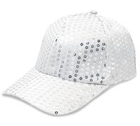 LXOrdora Sequined Baseball Cap for Kids Parent Child Party Hat Silver