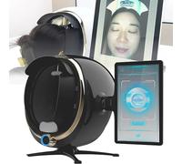 LXPINGMM 3D Digital Skin Analyzer Detector,AI Smart Facial Skin Analysis Machine 13.3/21.5 Inch,38 Million Pixels,8 Spectral Facial Moisture Analyzer for Beauty Salon Healthy Skin Care Black-13.3in