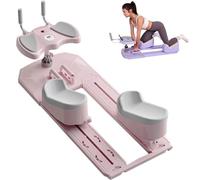 LXPINGMM Spine Twist and Stretch Trainer,Adjustable Back Stretcher Machine,Detachable Waist Workout Equipment for Lower Back Pain Relief,Spine Decompression,Leg Stretching & Core Activation Pink