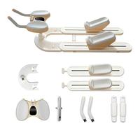 LXPINGMM Spine Twist & Stretch Trainer for Home Gym,Spinal Support Machine with LED Digital Timer Phone Holder and 3 Height Settings,for Abdominal Workout,Waist Toning and Leg Stretching