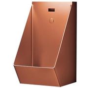 LXPINGMM Wall Mounted Sensor Urinal,304 Stainless Steel Automatic Sensor Urinal Toilet for Men's Bathroom,Commercial Anti-Odor Splash Urinal,for Use in Homes Hotels and Public Bars RoseGold