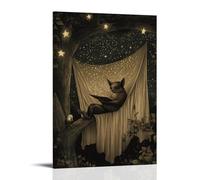 LXPPLSYY A Bat Poet Reading Sonnets Aloud Under A Twinkling Star Canopy Wall Art Mural Modern Decoration Hanging Art Poster 08x12inch(20x30cm)