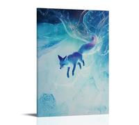 LXPPLSYY A Fox Trailing Ribbons of Aurora behind It, Leaping Across The Ice-covered Sky Wall Art Mural Modern Decoration Hanging Art Poster 24x36inch(60x90cm)