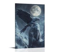 LXPPLSYY A Frost Griffin Landing on Frozen Spires Under Lunar Eclipse Wall Art Mural Modern Decoration Hanging Art Poster 20x30inch(50x75cm)