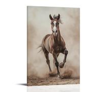 LXPPLSYY A Spirited Foal Kicking Up Invisible Dust Across A Soft Sandy Background, Capturing Wild Youth in A Frozen Instant. Wall Art Mural Modern Decoration Hanging Art Poster 16x24inch(40x60cm)