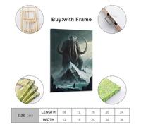 LXPPLSYY Animal Posters. Elephants on Icebergs Wall Art Mural Modern Decoration Hanging Art Poster 12x18inch(30x45cm)