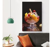 LXPPLSYY Dessert Poster, Wall Decoration Painting, Ice Cream, Pudding Wall Art Mural Modern Decoration Hanging Art Poster 16x24inch(40x60cm)