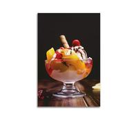 LXPPLSYY Dessert Poster, Wall Decoration Painting, Ice Cream, Pudding Wall Art Mural Modern Decoration Hanging Art Poster 24x36inch(60x90cm)