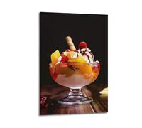 LXPPLSYY Dessert Poster, Wall Decoration Painting, Ice Cream, Pudding Wall Art Mural Modern Decoration Hanging Art Poster 16x24inch(40x60cm)