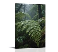 LXPPLSYY Temperate Rainforest Scenic Fern Cover Wall Art Mural Modern Decoration Hanging Art Poster 12x18inch(30x45cm)