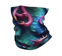 LXqlSS 3D Magical Dragon Scales print Neck Gaiter Face Mask,Sun Cooling Scarf,Balaclava Bandana Cover for Men Women