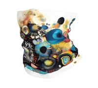 LXqlSS Artificial Intelligence Brain print Neck Gaiter Face Mask,Sun Cooling Scarf,Balaclava Bandana Cover for Men Women