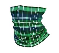LXqlSS Blue and Green Scottish Tartan print Neck Gaiter Face Mask,Sun Cooling Scarf,Balaclava Bandana Cover for Men Women