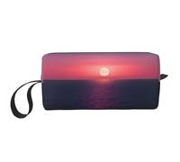 LXqlSS Bright Moon at Sea Hippie Cosmetic Bags for Women Portable Makeup Bag Travel Storage Bag Daily Receive BagLarge Capacity Toiletry Bag, White, One Size